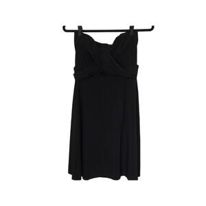 Ann Taylor Dress Petite Size 6P Black Strapless Party Sweetheart Neckline Mini
